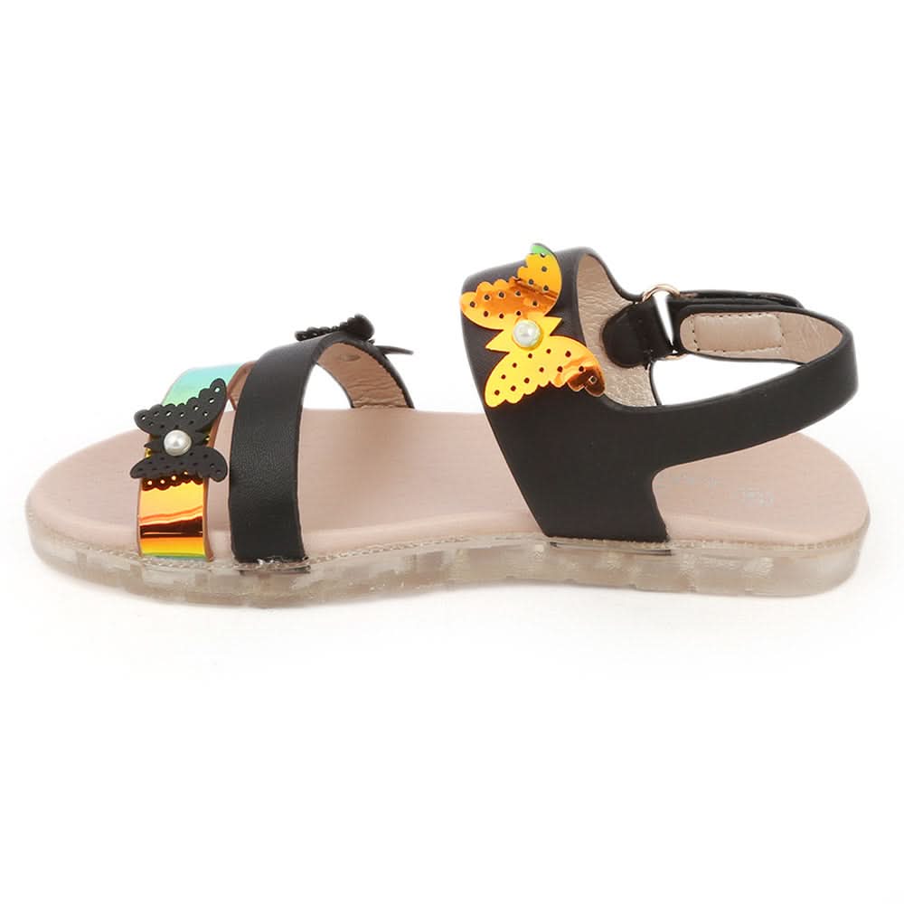 Girls Fancy Sandal (92705) - Black, Kids, Girls Sandals, Chase Value, Chase Value