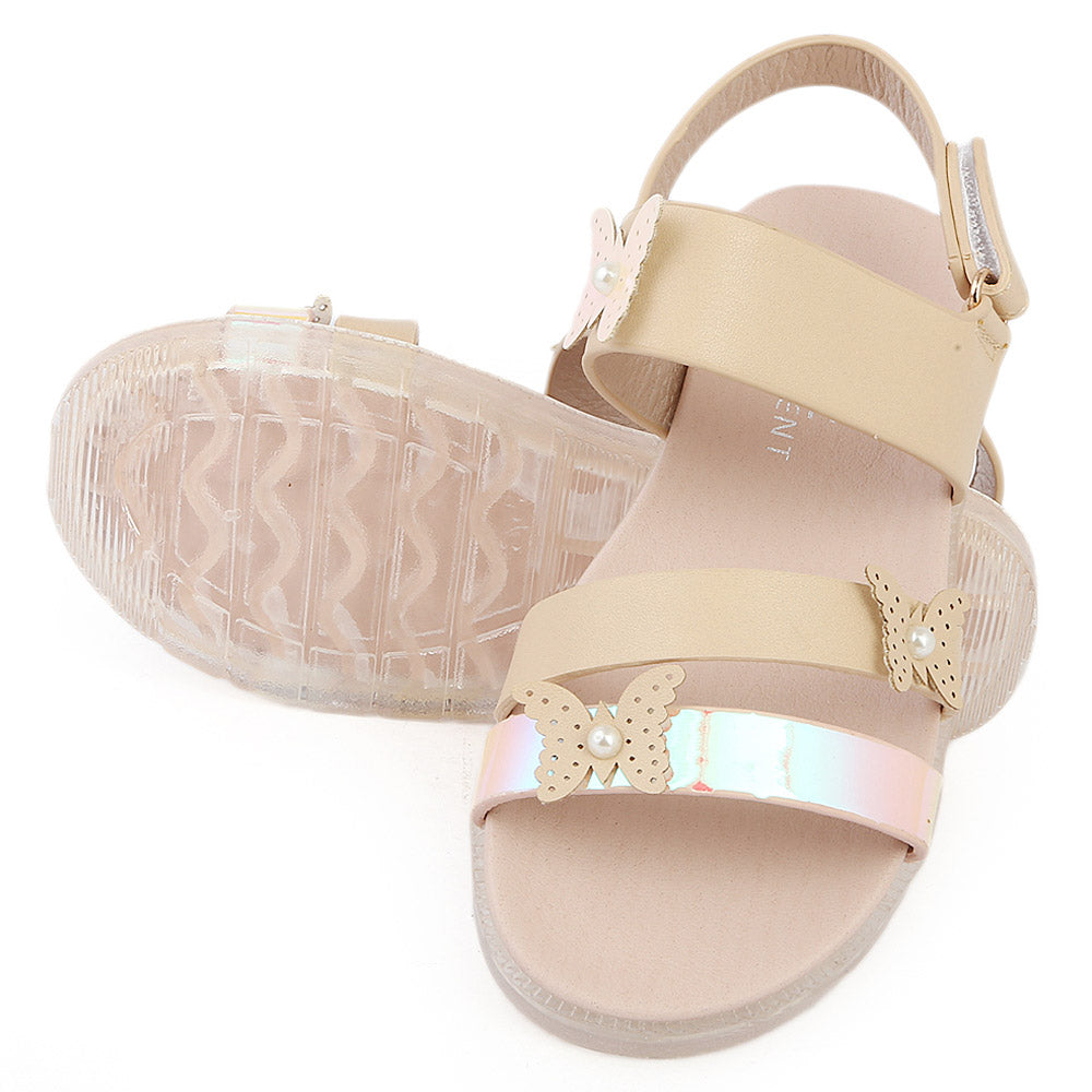 Girls Fancy Sandal (92705) - Beige, Kids, Girls Sandals, Chase Value, Chase Value