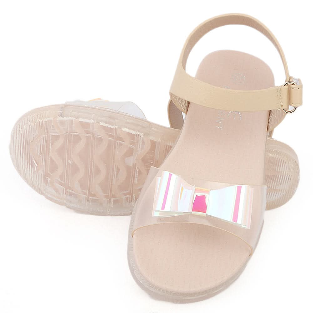 Girls Fancy Sandal (90726) - Beige, Kids, Girls Sandals, Chase Value, Chase Value