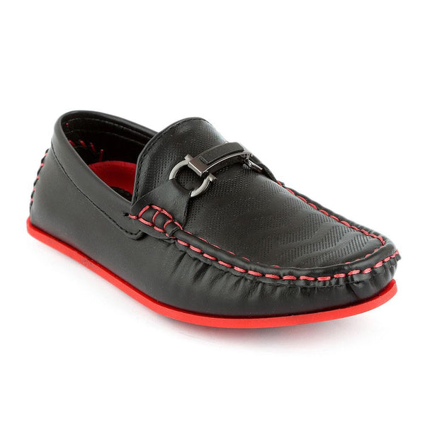 Eminent Loafer For Boys (9840) - Black - test-store-for-chase-value