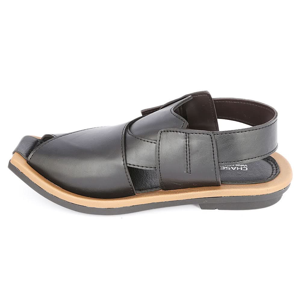 Men's Peshawari Sandal (9904) - Black, Men, Sandals, Chase Value, Chase Value