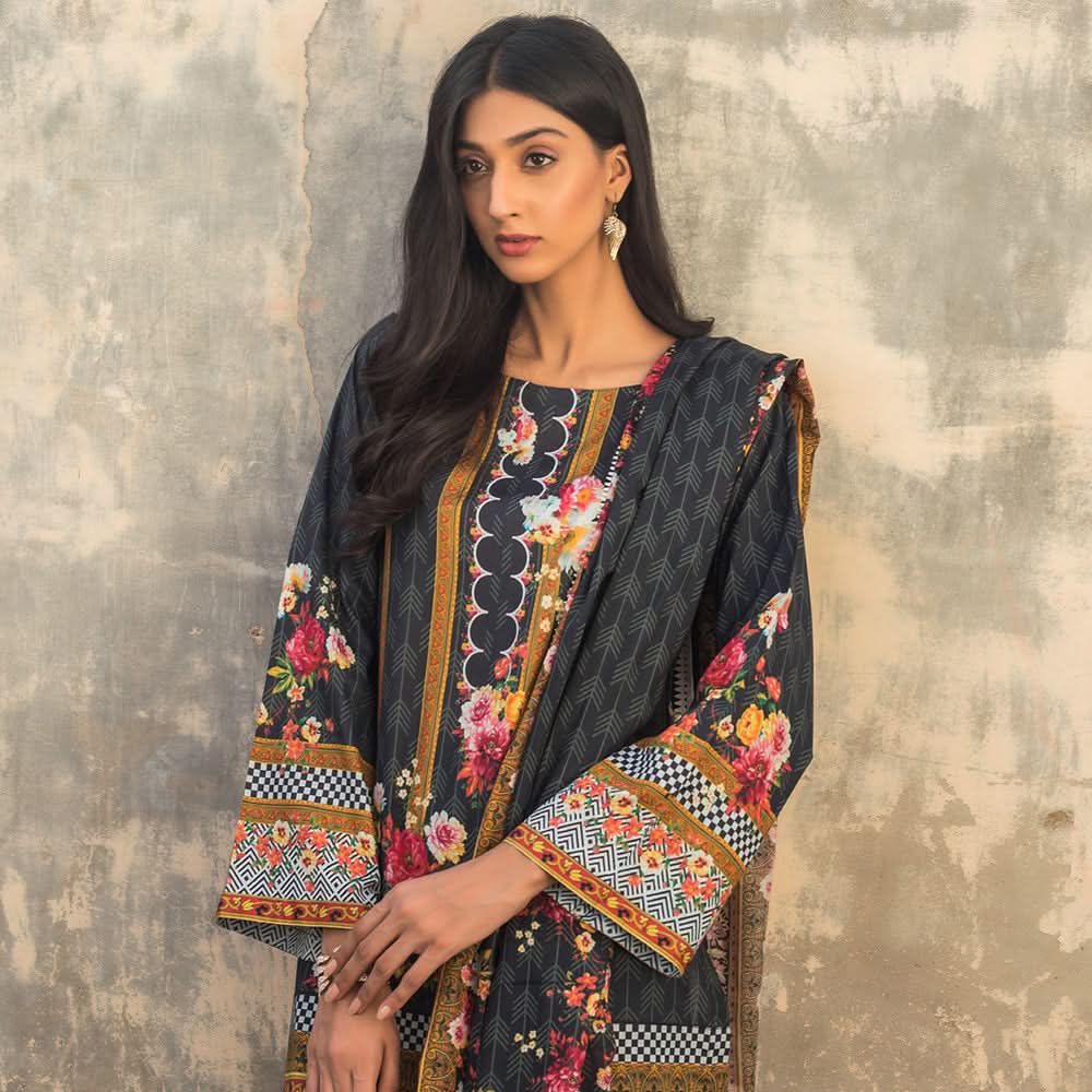 Salina Digital Printed Cotton 3 Pcs Un-Stitched Suit Vol 1 - 9, Women, 3Pcs Shalwar Suit, Regalia Textiles, Chase Value