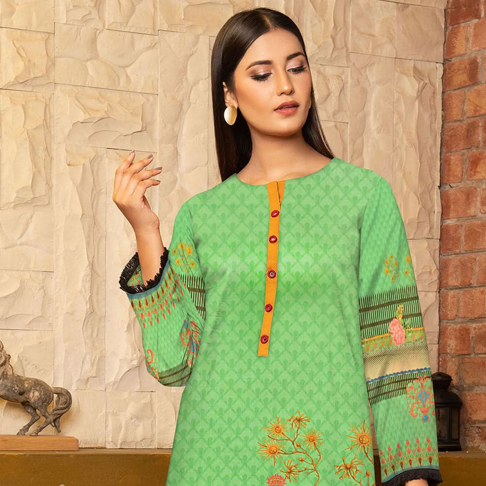 Anchal Digital Printed Masoori Un-Stitched Kurti - 09, Women, Unstitched Kurti, Ulfat Textile, Chase Value