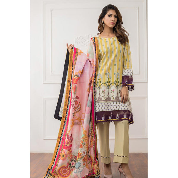 Salina Digital Printed Khaddar 3Pcs Un-Stitched Suit Vol 2 - 09, Women, 3Pcs Shalwar Suit, Regalia Textiles, Chase Value