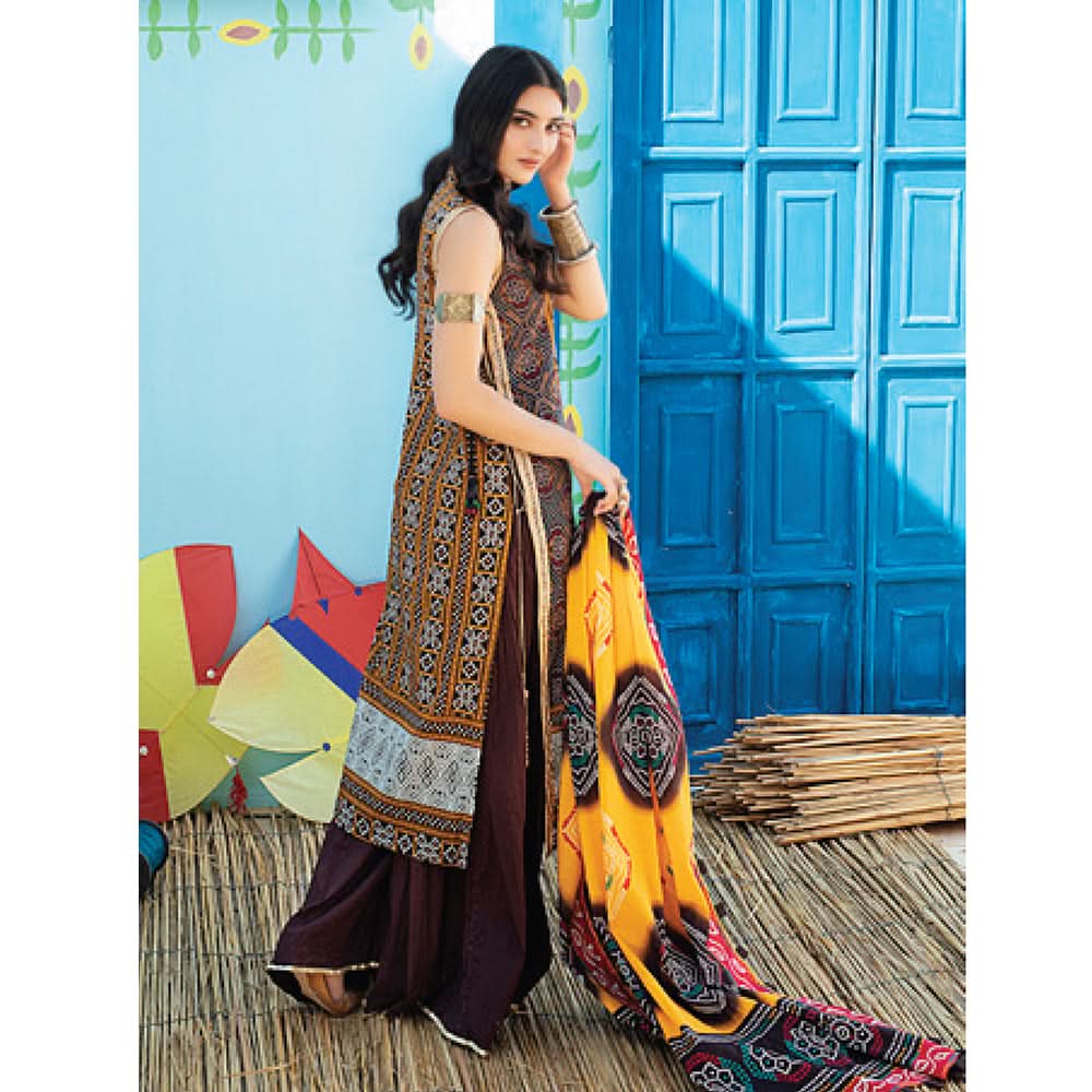 Monsoon Printed Lawn 3 Pcs Un-Stitched Suit Vol 1 - 9-C, Women, 3Pcs Shalwar Suit, Al-Zohaib Textiles, Chase Value