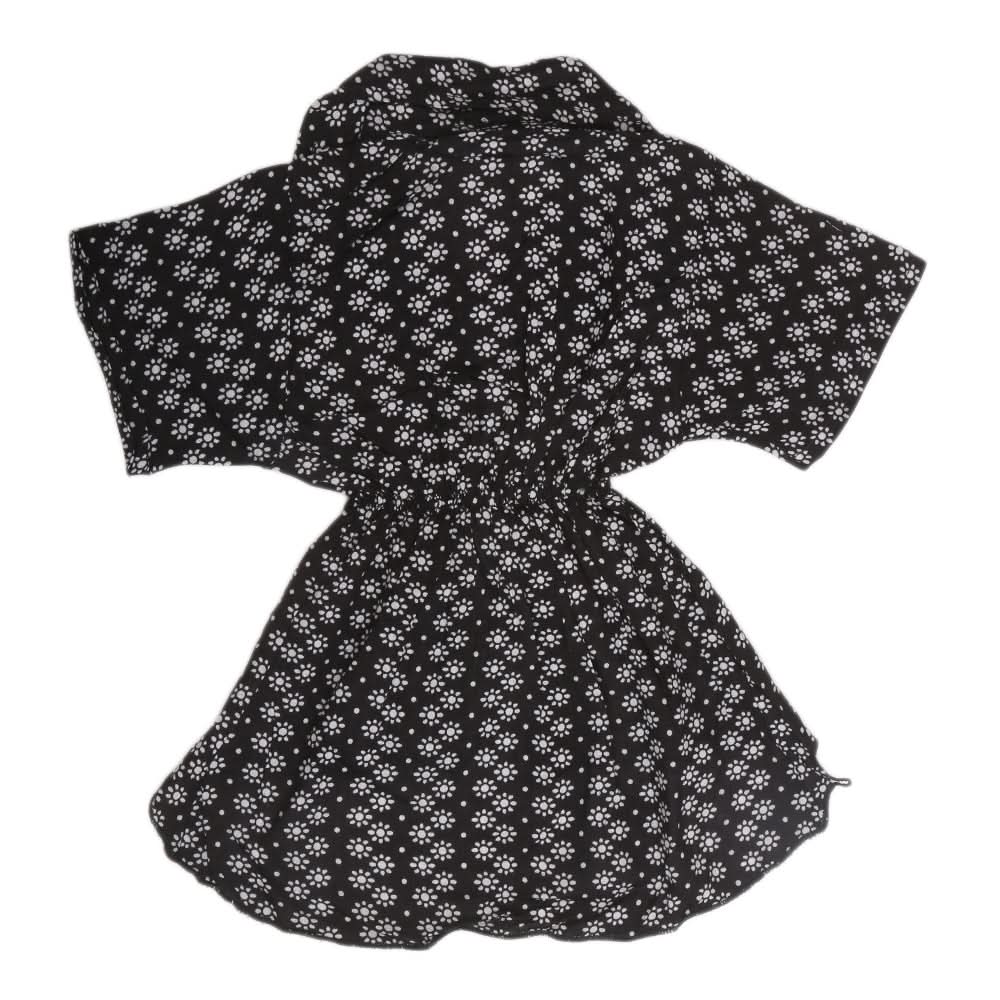 Girls Woven Half Sleeves Top - Black, Kids, Tops, Chase Value, Chase Value