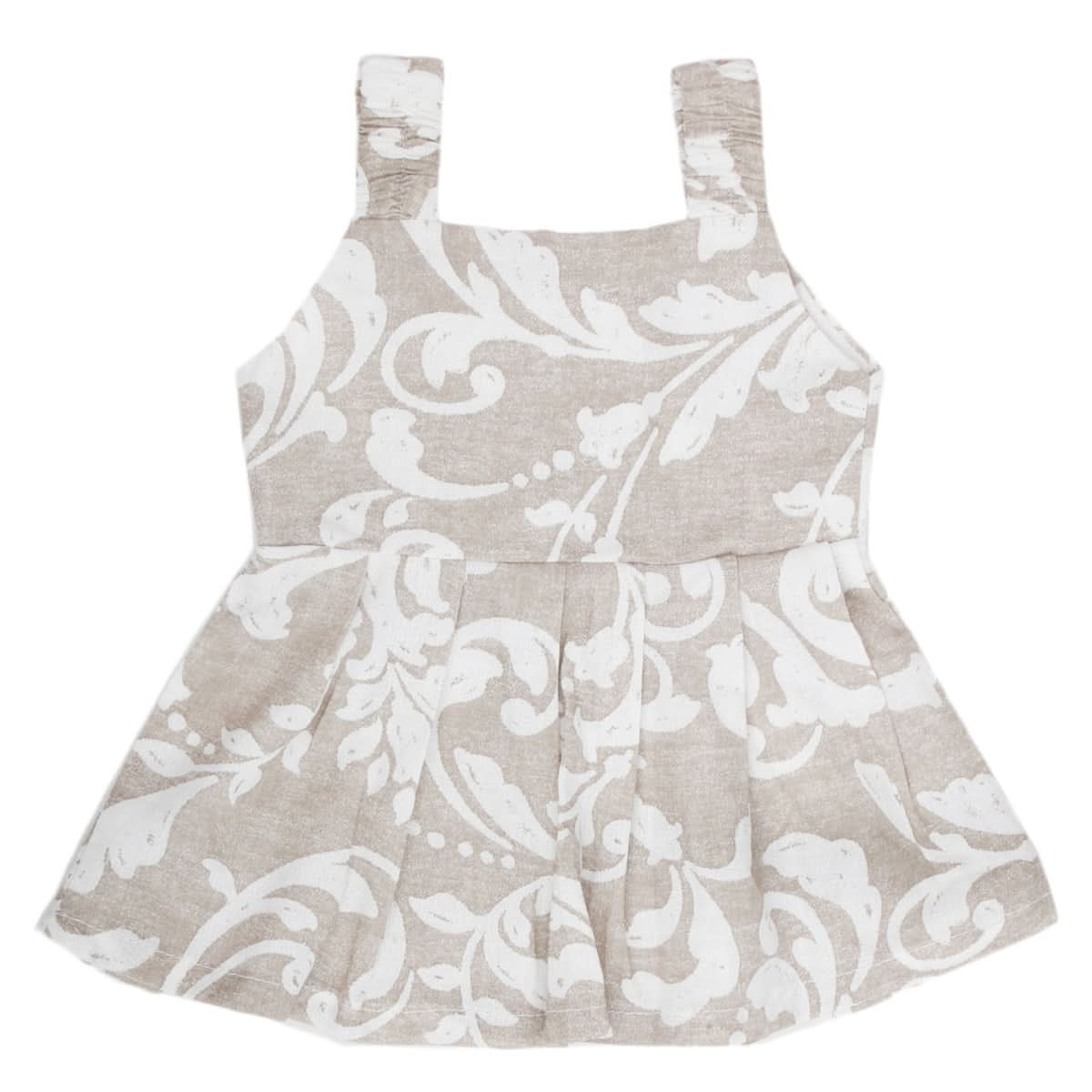 Newborn Girls Frock - Light Brown, Kids, New Born Girls Frocks, Chase Value, Chase Value