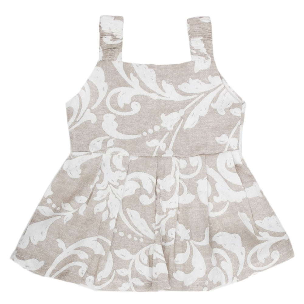 Newborn Girls Frock - Light Brown, Kids, New Born Girls Frocks, Chase Value, Chase Value