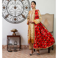 Rangreza Printed Lawn Unstitched 3 Pc Suit - V-5, Women, 3Pcs Shalwar Suit, ZS Textiles, Chase Value