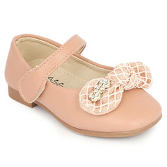 Girls Fancy Pumps (A101) - Peach, Kids, Pump, Chase Value, Chase Value