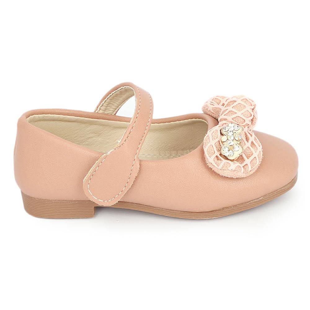 Girls Fancy Pumps (A101) - Peach, Kids, Pump, Chase Value, Chase Value