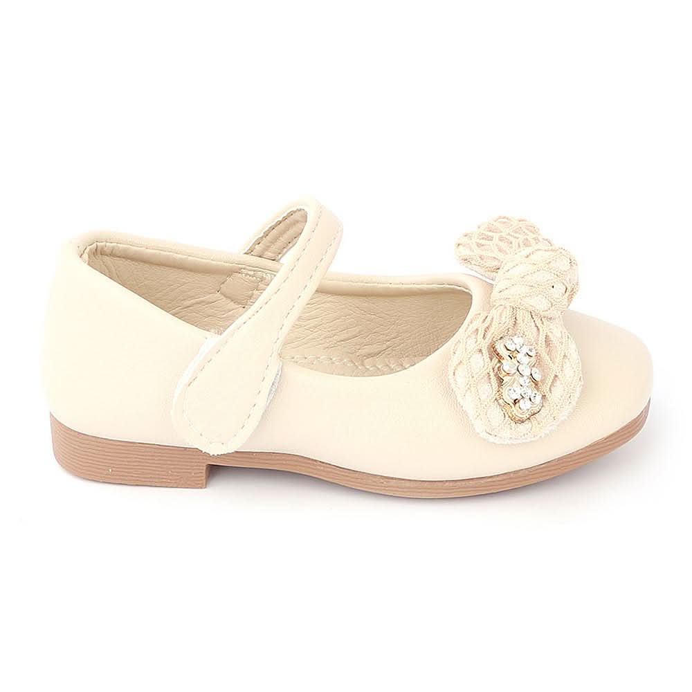 Girls Fancy Pumps (A101) - Beige, Kids, Pump, Chase Value, Chase Value