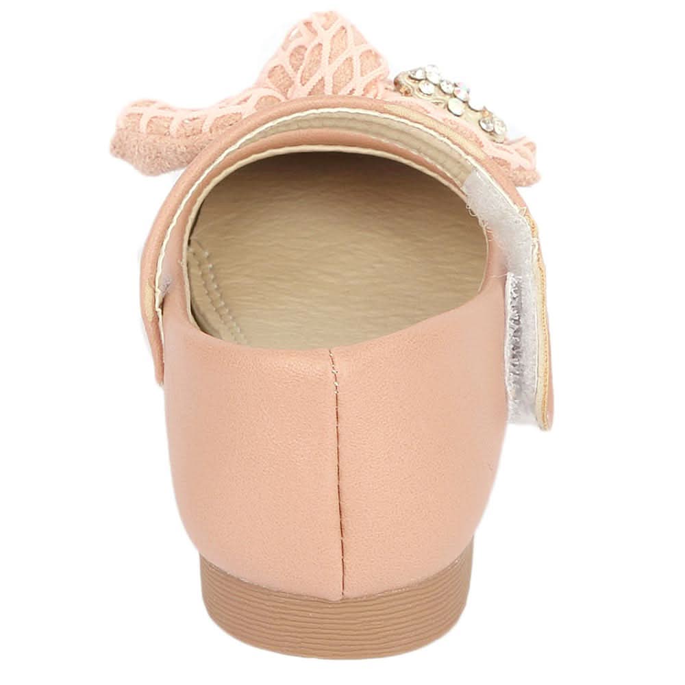 Girls Fancy Pumps (A101) - Peach, Kids, Pump, Chase Value, Chase Value