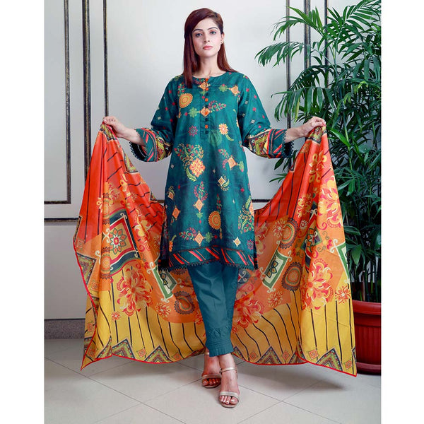 Eminent Digital Lawn Unstitched 3Pcs Suit - V2-14, Women, 3Pcs Shalwar Suit, Eminent, Chase Value