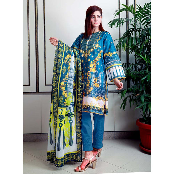 Eminent Digital Lawn Unstitched 3Pcs Suit - V2-18, Women, 3Pcs Shalwar Suit, Eminent, Chase Value