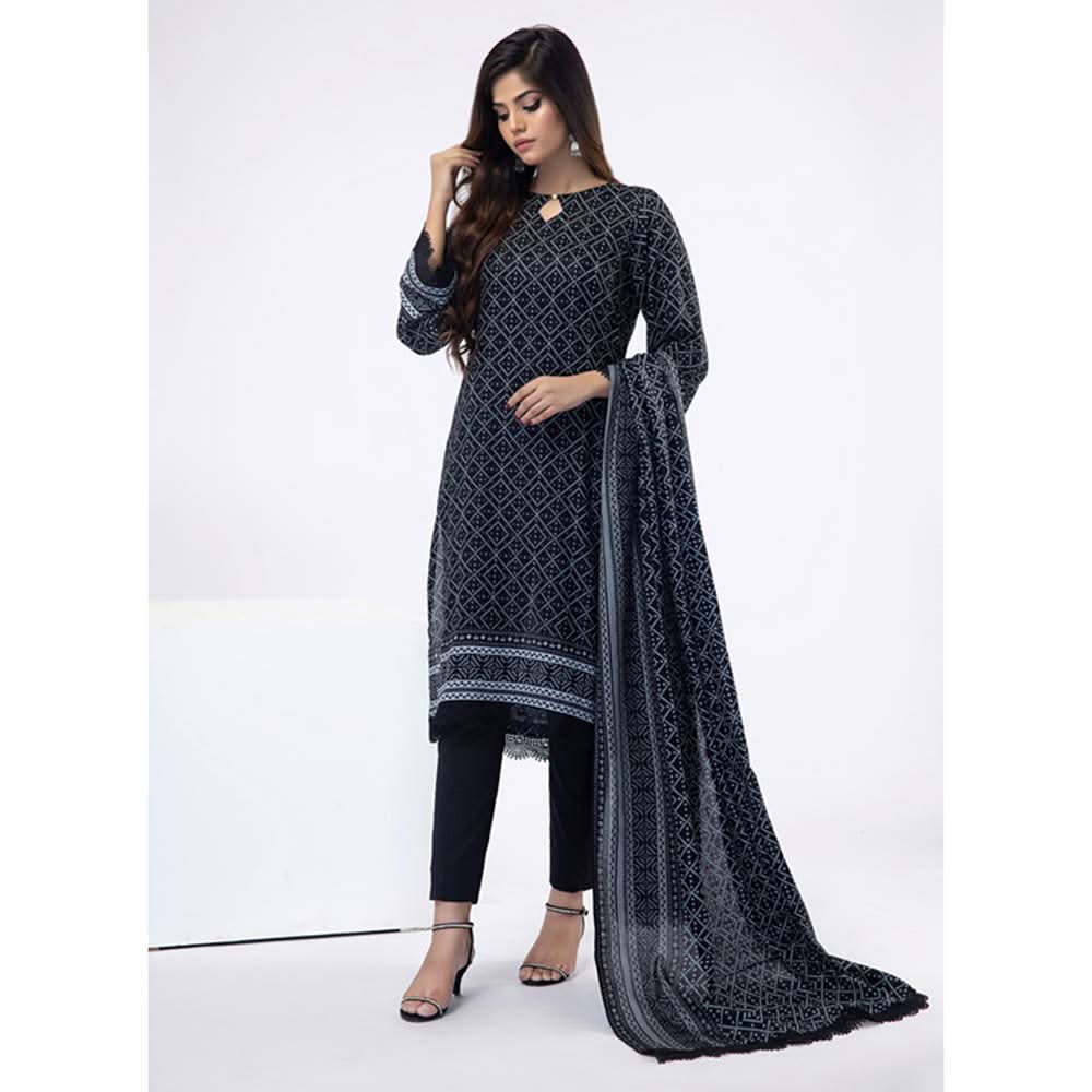 Erum Misha Printed Lawn 3 Pcs Unstitched Suit - 1, Women, 3Pcs Shalwar Suit, Erum Misha, Chase Value