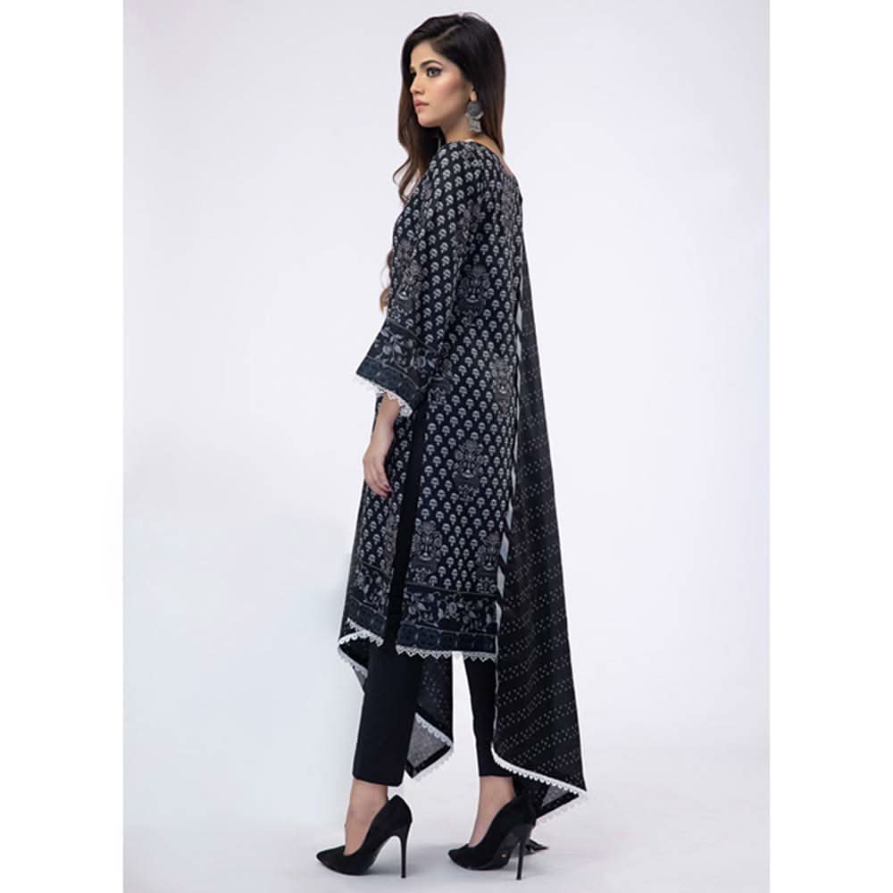 Erum Misha Printed Lawn 3 Pcs Unstitched Suit - 2, Women, 3Pcs Shalwar Suit, Erum Misha, Chase Value