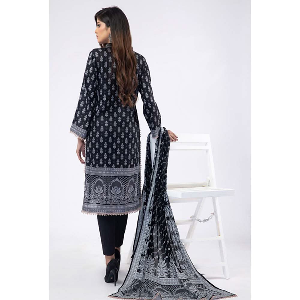 Erum Misha Printed Lawn 3 Pcs Unstitched Suit - 6, Women, 3Pcs Shalwar Suit, Erum Misha, Chase Value