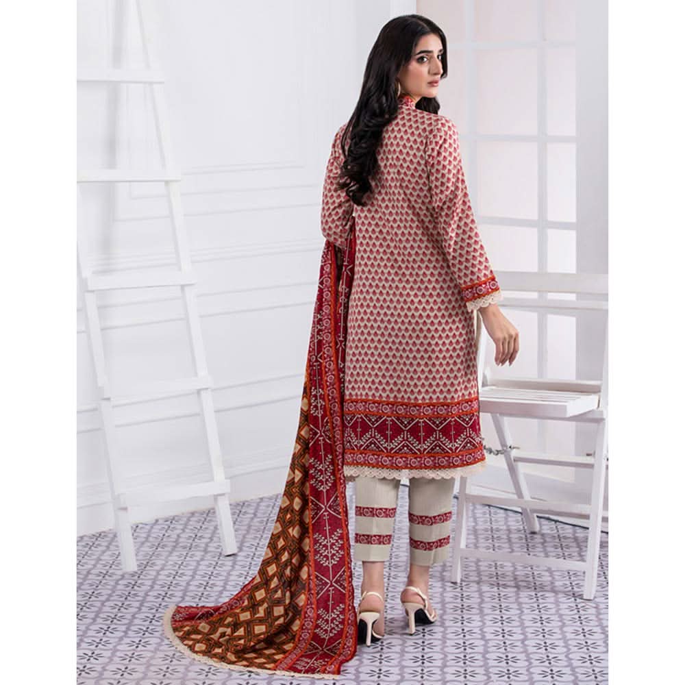 Erum Misha Printed Lawn 3 Pcs Unstitched Suit - 9, Women, 3Pcs Shalwar Suit, Erum Misha, Chase Value