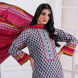Erum Misha Printed Lawn 3 Pcs Unstitched Suit - 10, Women, 3Pcs Shalwar Suit, Erum Misha, Chase Value
