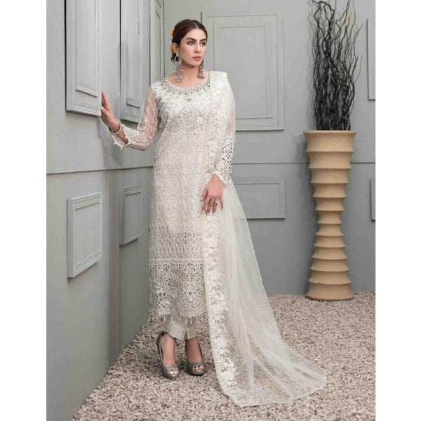 Tawakkal Chantilly Fancy Embroidered Chiffon Unstitched 3Pcs Suit - D-5996, Women, 3Pcs Shalwar Suit, Tawakkal Fabrics, Chase Value