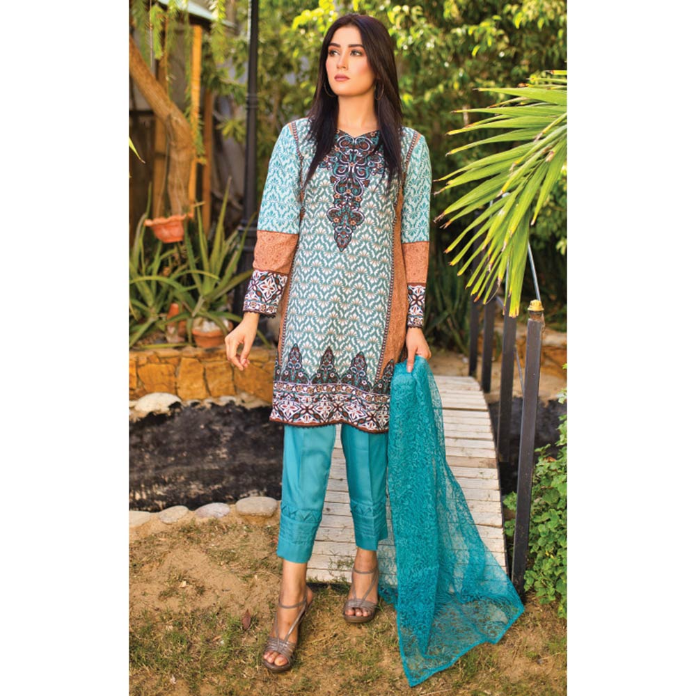Malai Unstitched 3Pcs Suit - Premium 001, Women, 3Pcs Shalwar Suit, Chase Value, Chase Value