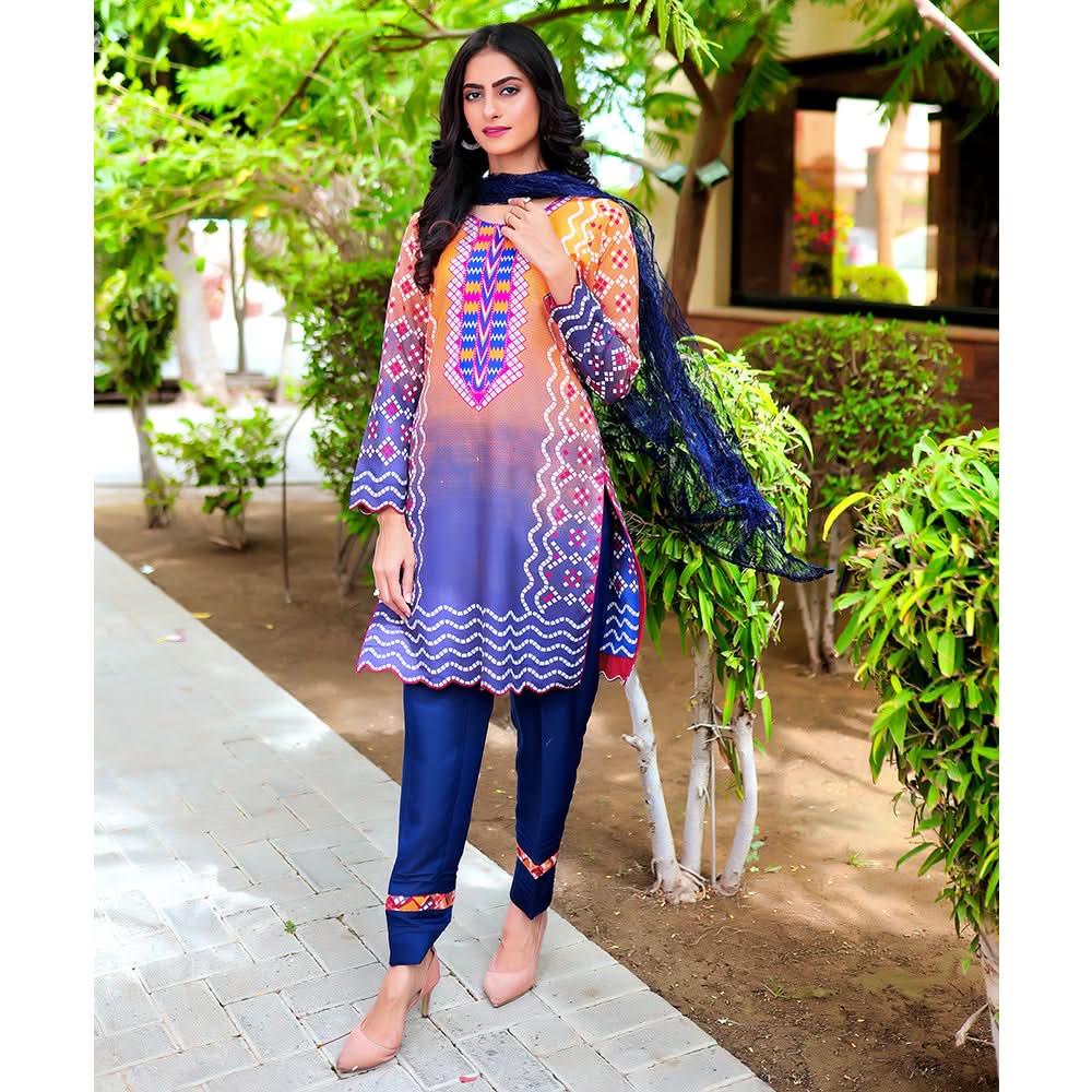 Malai Unstitched 3Pcs Suit - V-4-1, Women, 3Pcs Shalwar Suit, Chase Value, Chase Value
