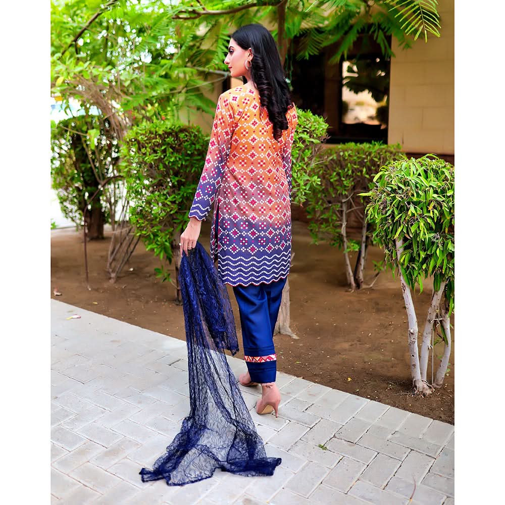 Malai Unstitched 3Pcs Suit - V-4-1, Women, 3Pcs Shalwar Suit, Chase Value, Chase Value