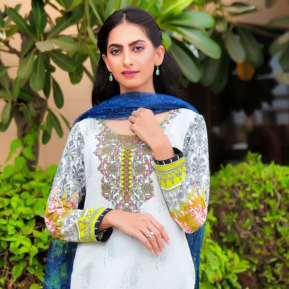 Malai Unstitched 3Pcs Suit - V-4-3, Women, 3Pcs Shalwar Suit, Chase Value, Chase Value