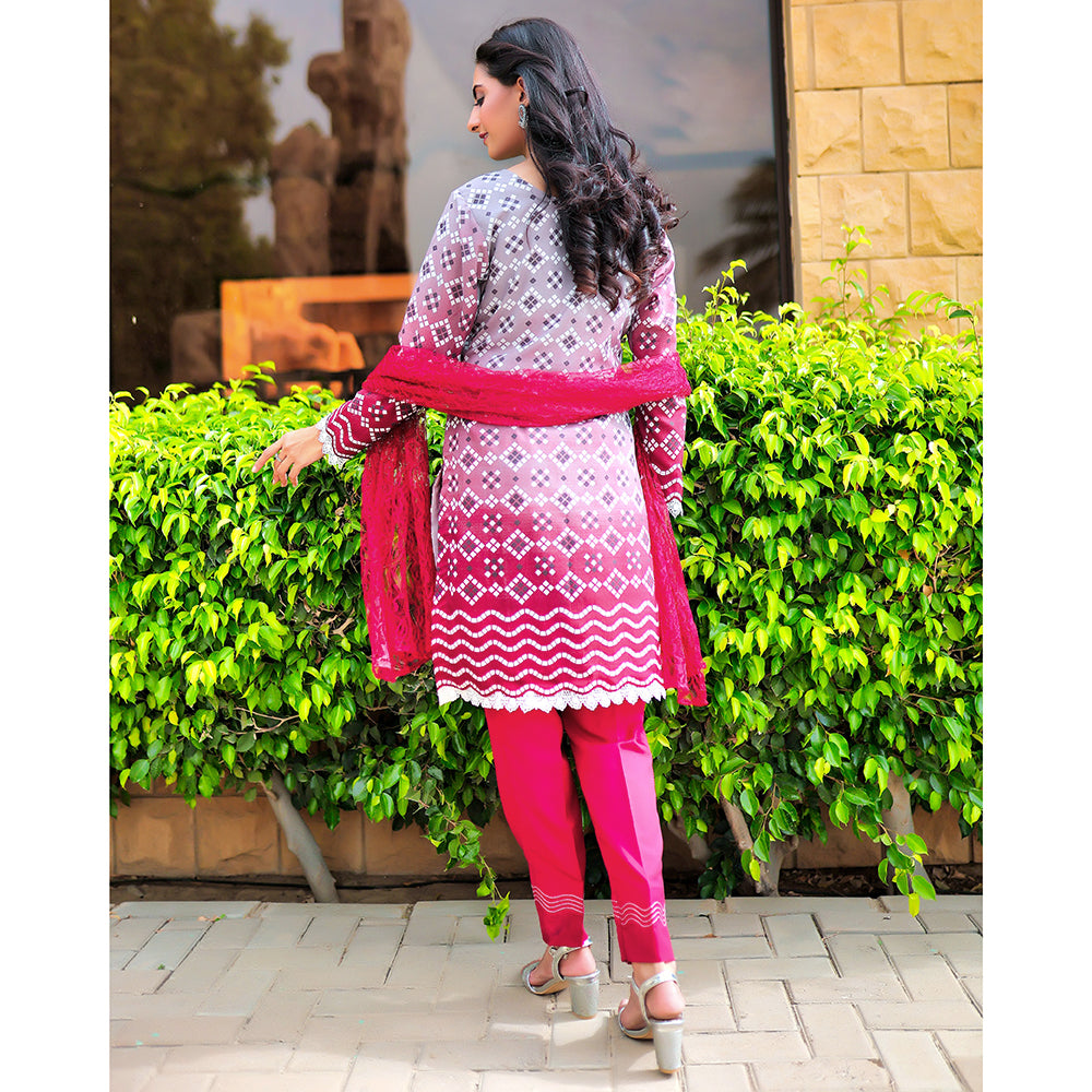 Malai Unstitched 3Pcs Suit - V-4-4, Women, 3Pcs Shalwar Suit, Chase Value, Chase Value