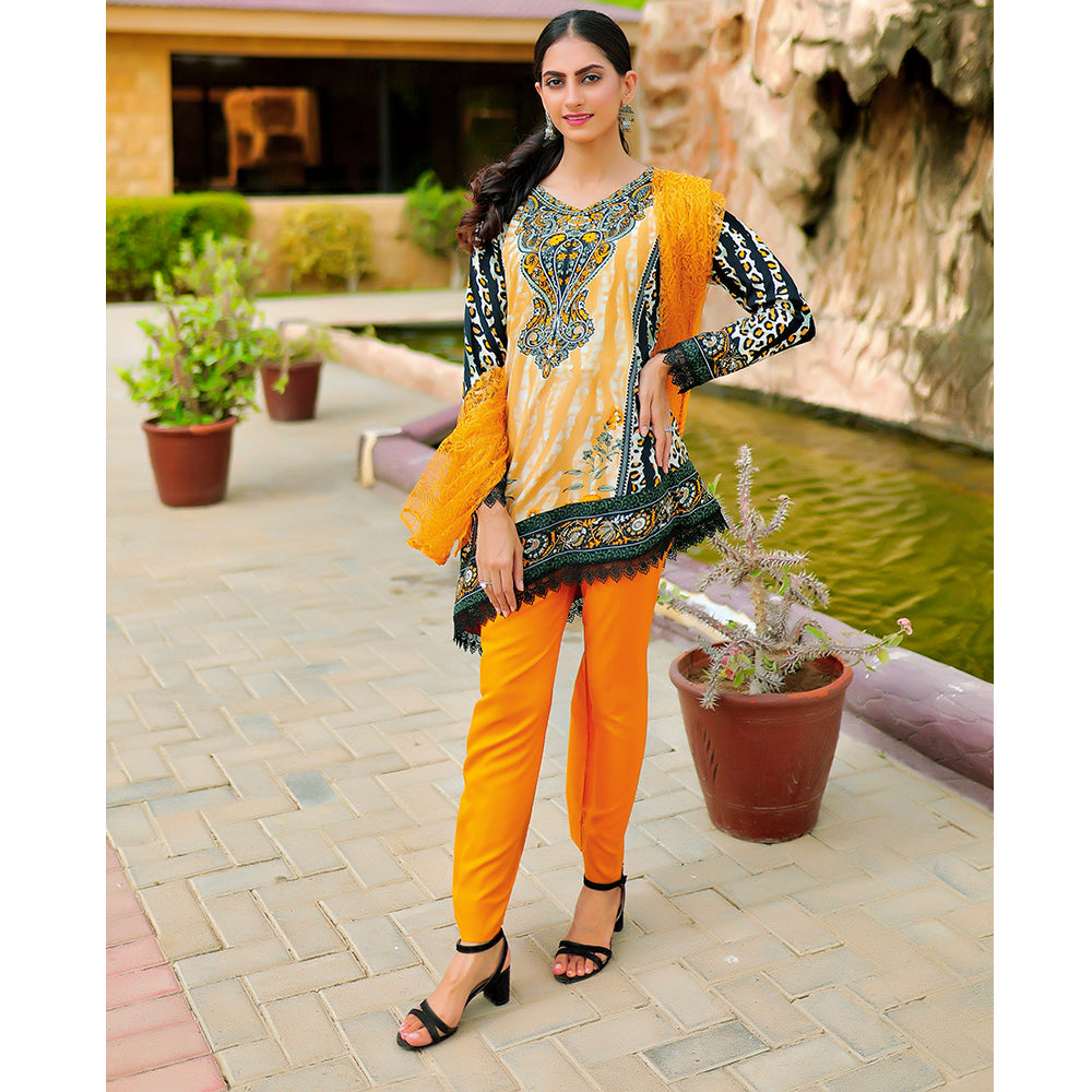 Malai Unstitched 3Pcs Suit - V-4-5, Women, 3Pcs Shalwar Suit, Chase Value, Chase Value