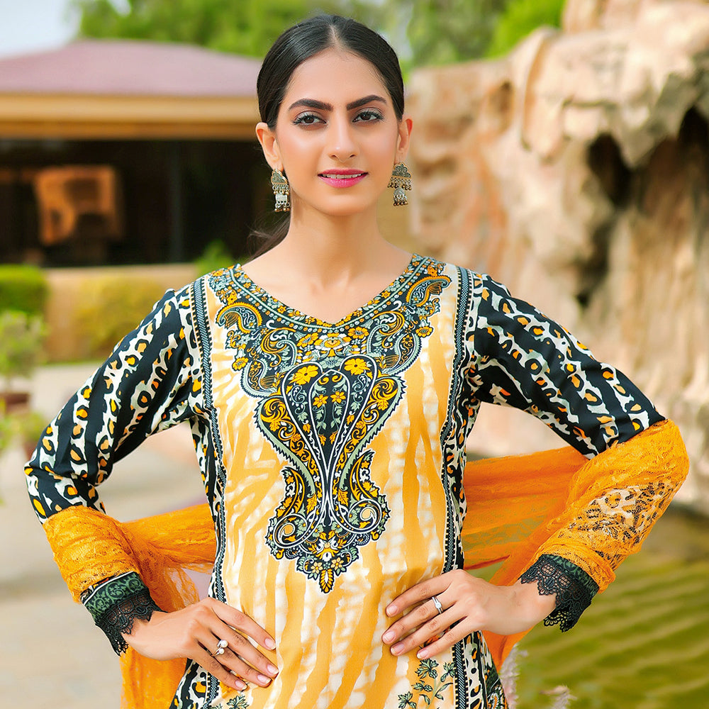 Malai Unstitched 3Pcs Suit - V-4-5, Women, 3Pcs Shalwar Suit, Chase Value, Chase Value