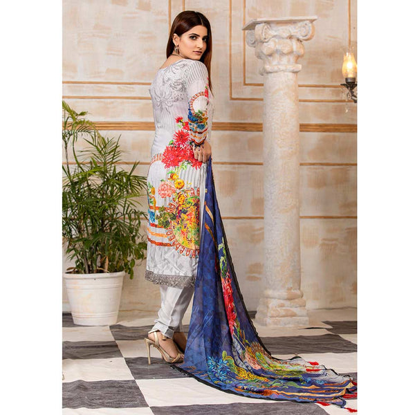 Floriani Viscose ChickenKari Embroidered Unstitched 3Pcs Suit - DA-2856, Women, 3Pcs Shalwar Suit, Rana Arts, Chase Value