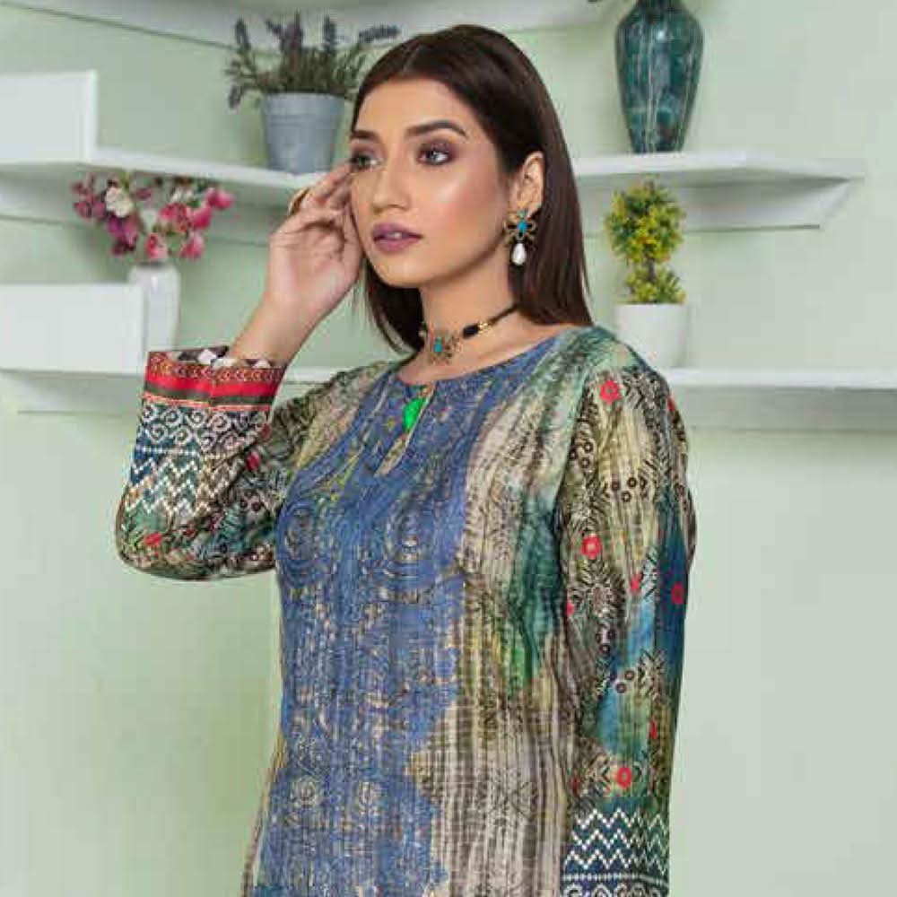 Marwa Linen Embroidered Unstitched 3Pcs Suit - 5661, Women, 3Pcs Shalwar Suit, Rashid Textile, Chase Value