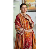 Marwa Linen Embroidered Unstitched 3Pcs Suit - 5662, Women, 3Pcs Shalwar Suit, Rashid Textile, Chase Value