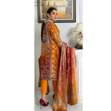 Marwa Linen Embroidered Unstitched 3Pcs Suit - 5662, Women, 3Pcs Shalwar Suit, Rashid Textile, Chase Value