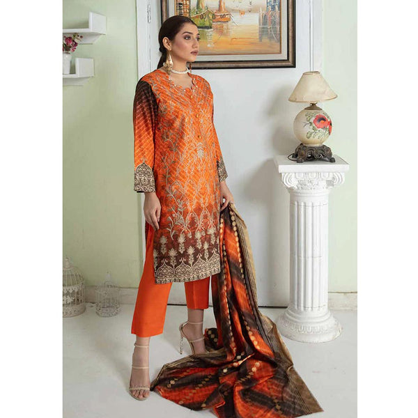 Marwa Linen Embroidered Unstitched 3Pcs Suit - 5665, Women, 3Pcs Shalwar Suit, Rashid Textile, Chase Value