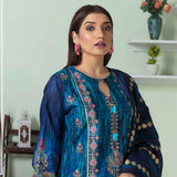 Marwa Linen Embroidered Unstitched 3Pcs Suit - 5666, Women, 3Pcs Shalwar Suit, Rashid Textile, Chase Value