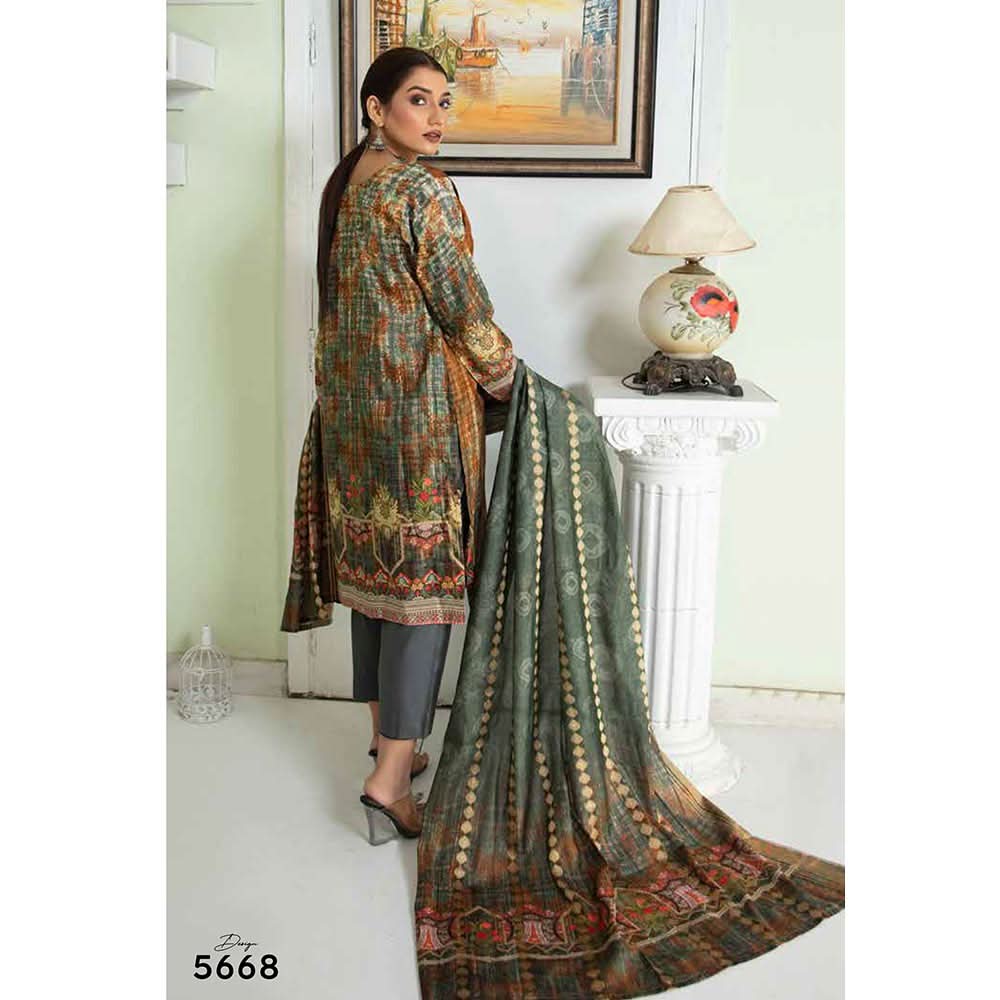 Marwa Linen Embroidered Unstitched 3Pcs Suit - 5668, Women, 3Pcs Shalwar Suit, Rashid Textile, Chase Value