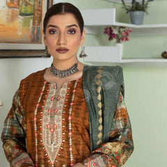 Marwa Linen Embroidered Unstitched 3Pcs Suit - 5668, Women, 3Pcs Shalwar Suit, Rashid Textile, Chase Value
