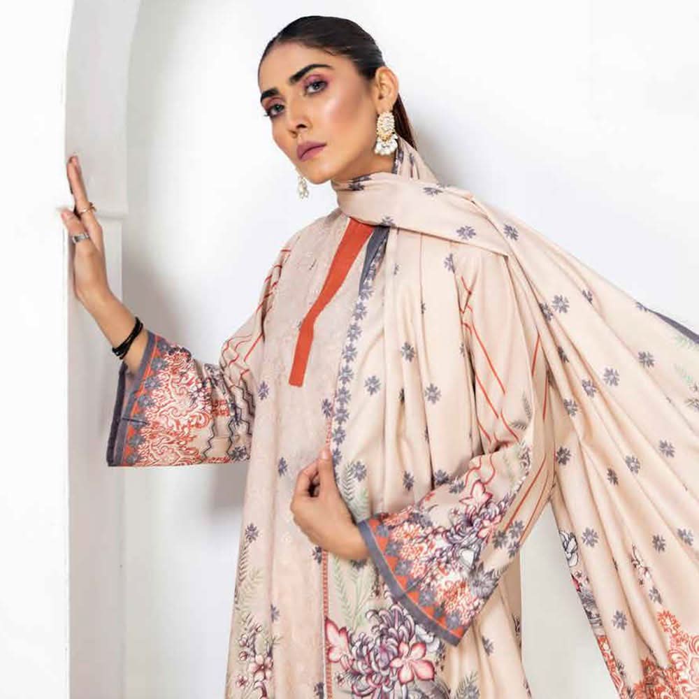 Nazik Karandi Chicken Kari Unstitched 3Pcs Suit - 6531, Women, 3Pcs Shalwar Suit, Rashid Textile, Chase Value