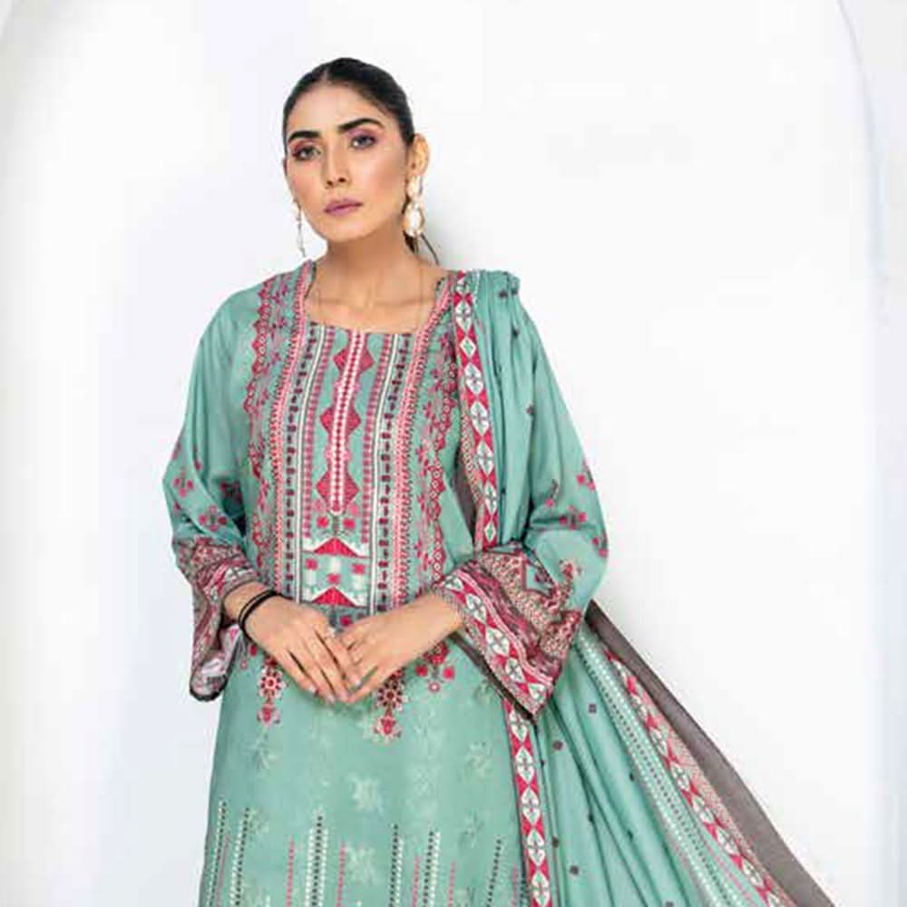 Nazik Karandi Chicken Kari Unstitched 3Pcs Suit - 6534, Women, 3Pcs Shalwar Suit, Rashid Textile, Chase Value