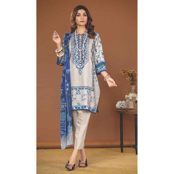 Amani Viscose Embroidered Unstitched 3Pcs Suit - 6961, Women, 3Pcs Shalwar Suit, Rashid Textile, Chase Value
