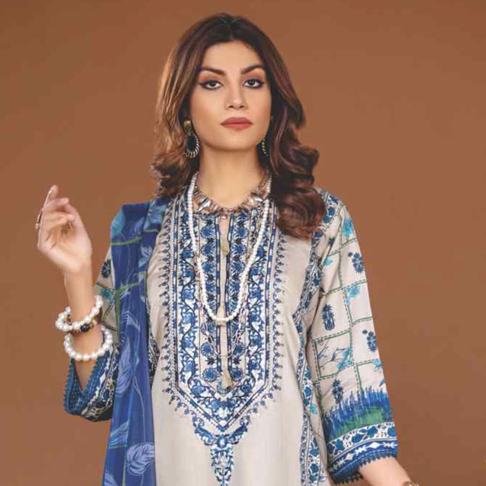 Amani Viscose Embroidered Unstitched 3Pcs Suit - 6961, Women, 3Pcs Shalwar Suit, Rashid Textile, Chase Value