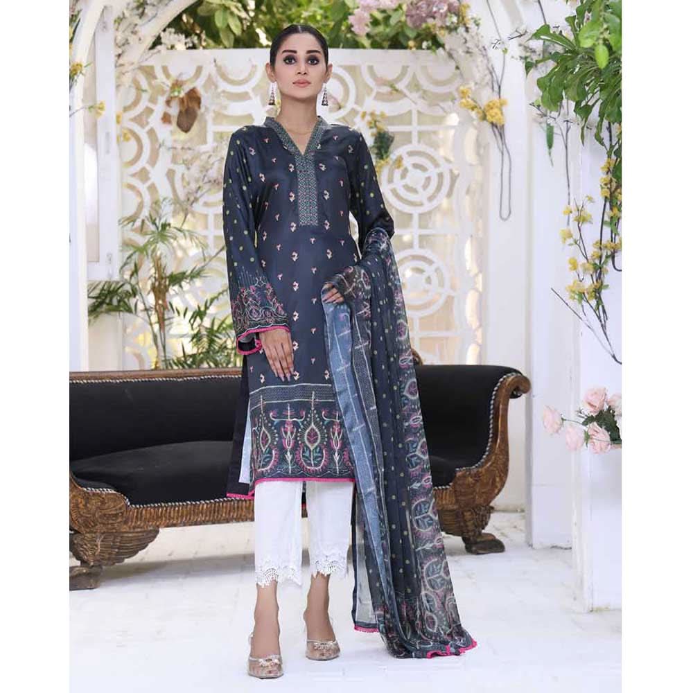 Revishen Sharlmoze Silk Unstitched 2Pcs Suit V1-4, Women, 2Pcs Shalwar Suit, Regalia Textiles, Chase Value