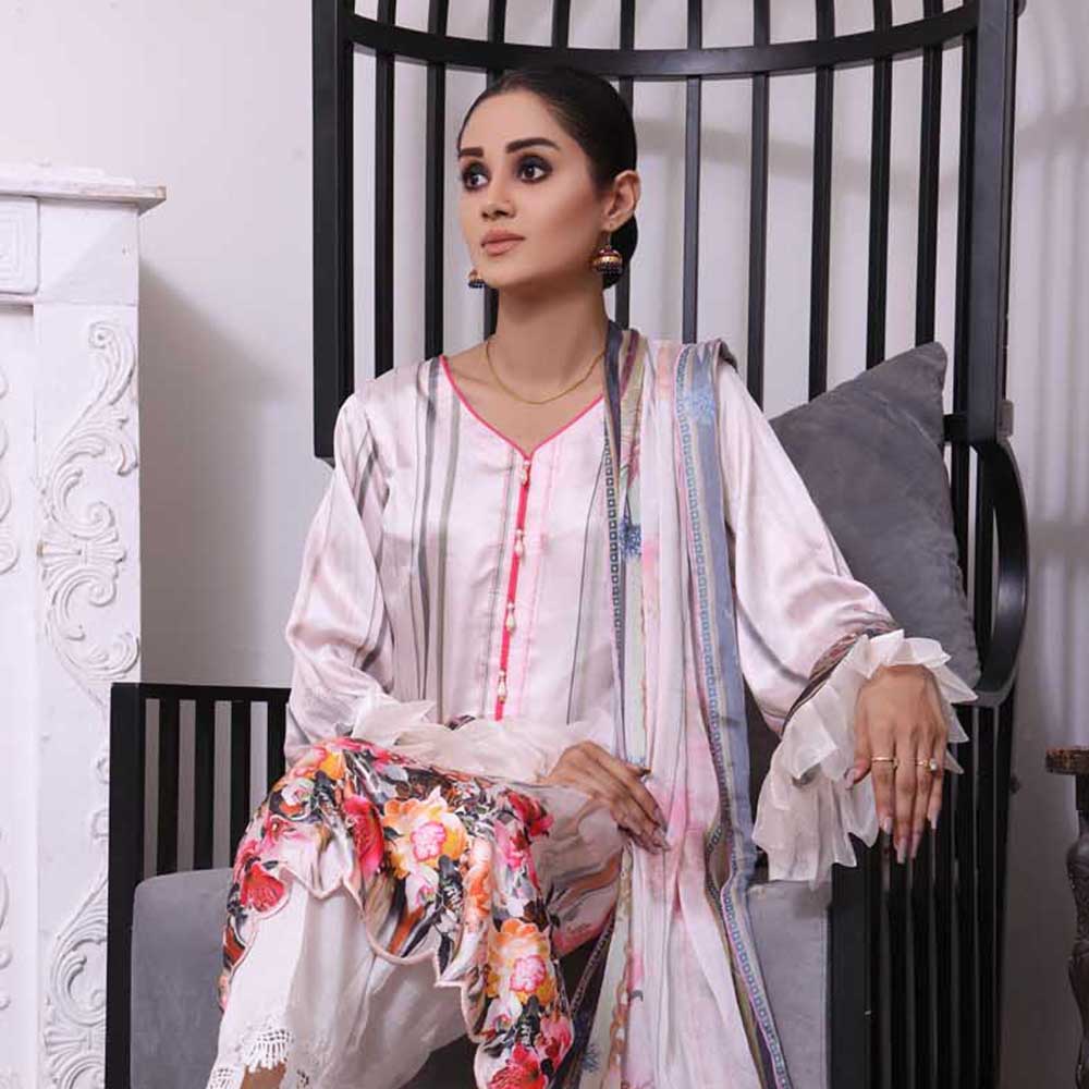 Revishen Sharlmoze Silk Unstitched 2Pcs Suit V1-5, Women, 2Pcs Shalwar Suit, Regalia Textiles, Chase Value