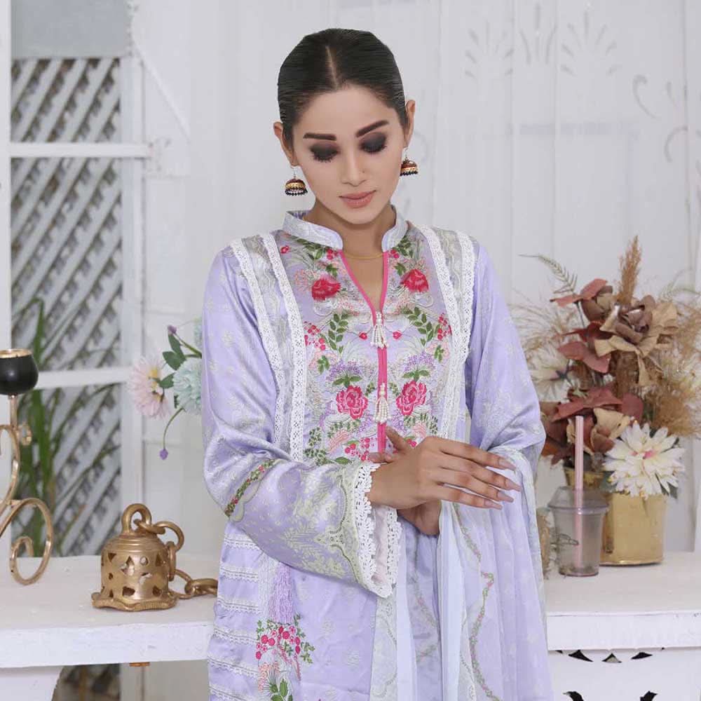 Revishen Sharlmoze Silk Unstitched 2Pcs Suit V1-11, Women, 2Pcs Shalwar Suit, Regalia Textiles, Chase Value