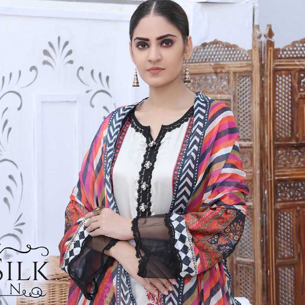Revishen Sharlmoze Silk Unstitched 2Pcs Suit V1-12, Women, 2Pcs Shalwar Suit, Regalia Textiles, Chase Value