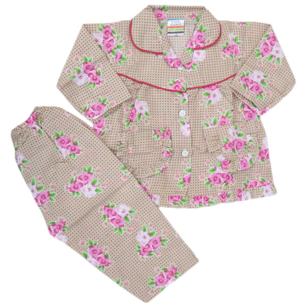 Girls Full Sleeves Night Suit - Multi, Kids, Girls Sets And Suits, Chase Value, Chase Value