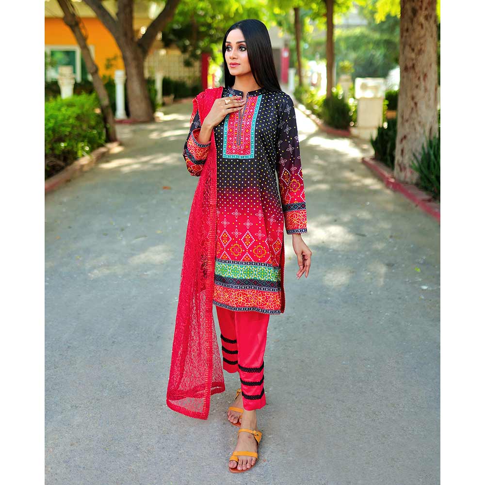 Sunaina Malai Unstitched 3Pcs Suit - 3, Women, 3Pcs Shalwar Suit, Chase Value, Chase Value
